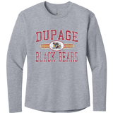 Dupage Black Bears Women's Cotton Relaxed Long Sleeve Tee